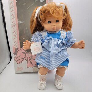 Gotz Romy 16.5" Baby Doll Red Hair pre Bitty Baby Vintage 1989 SIGNED with Box